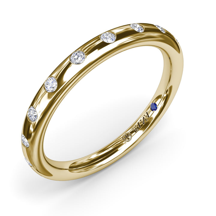 Flush Diamond Wedding Band