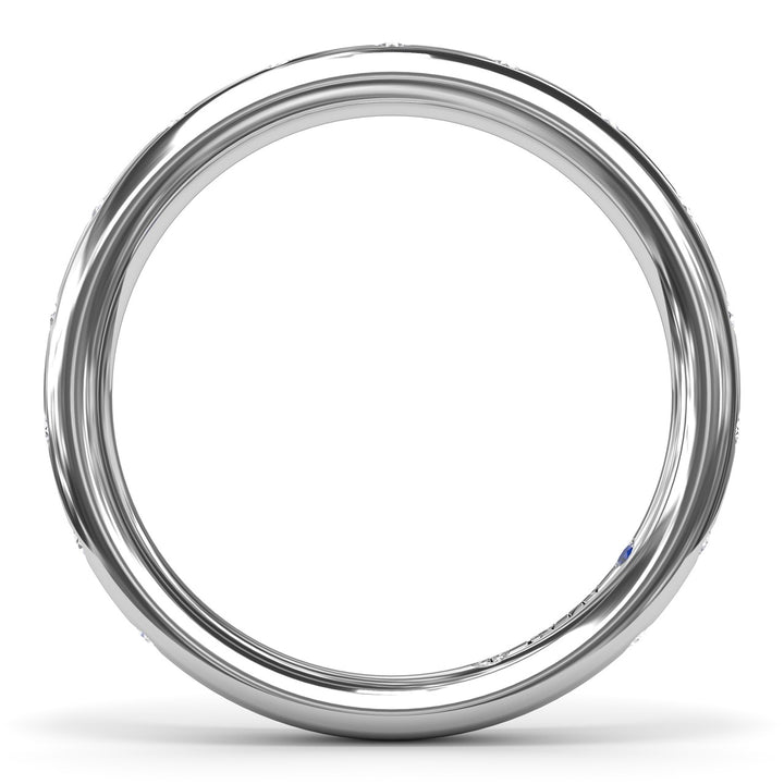 Flush Diamond Wedding Band