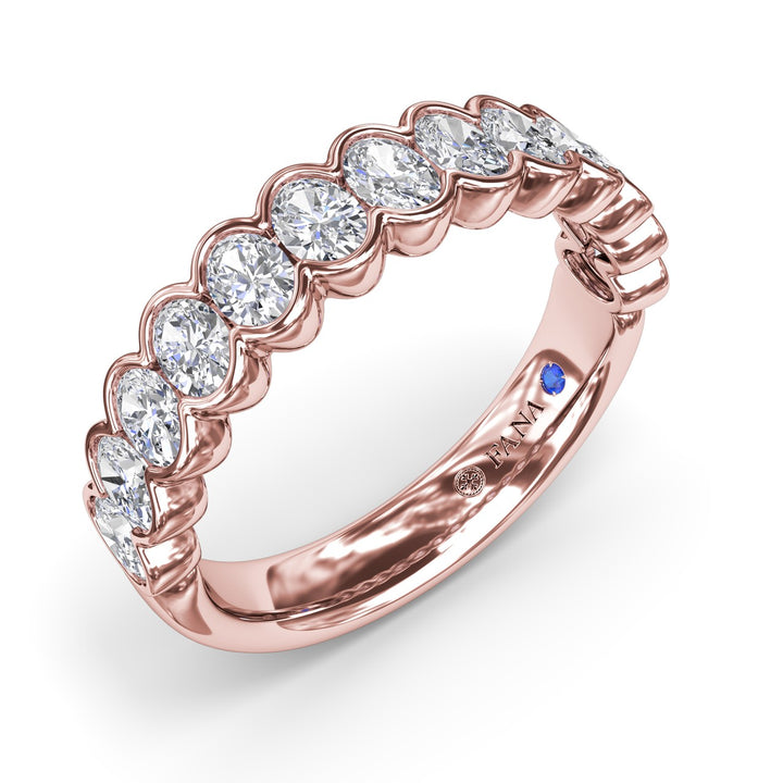 Bezel-Set Diamond Wedding Band