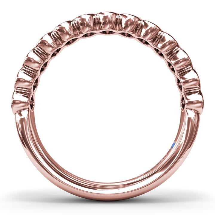 Bezel-Set Diamond Wedding Band