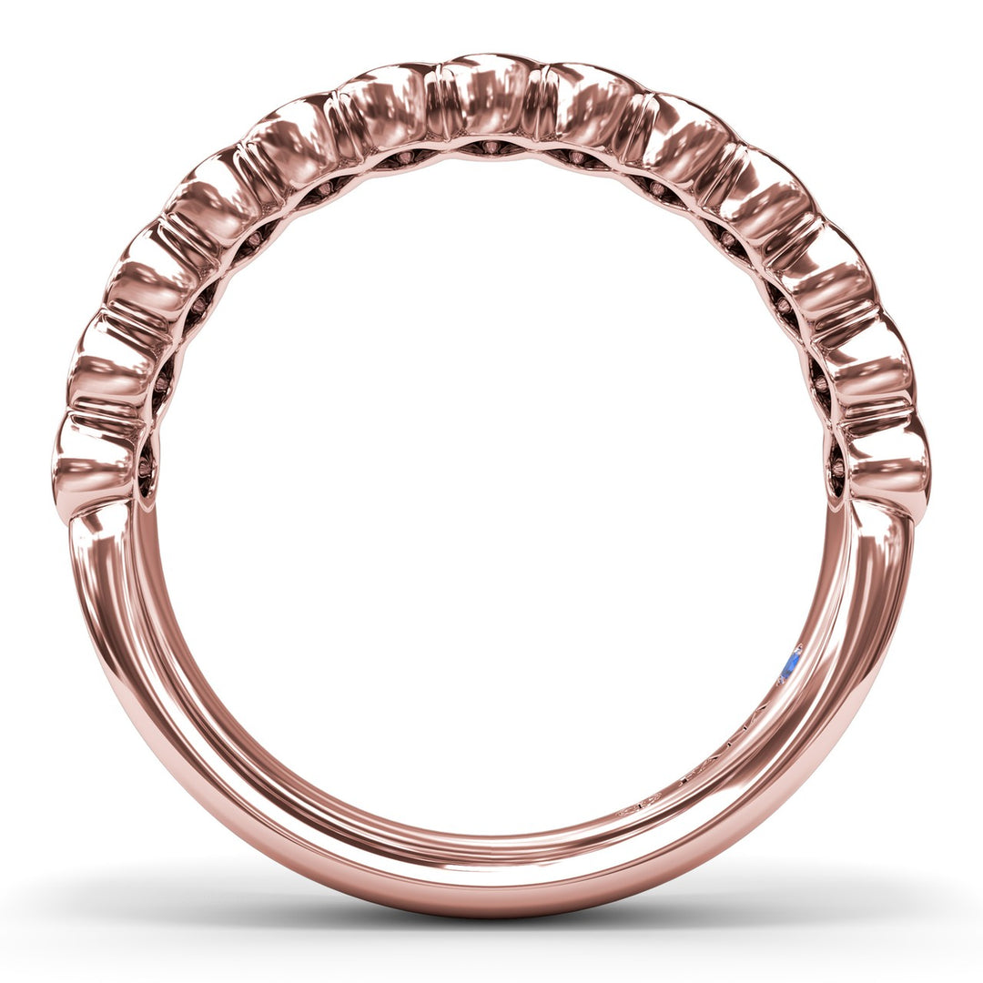 Bezel-Set Diamond Wedding Band