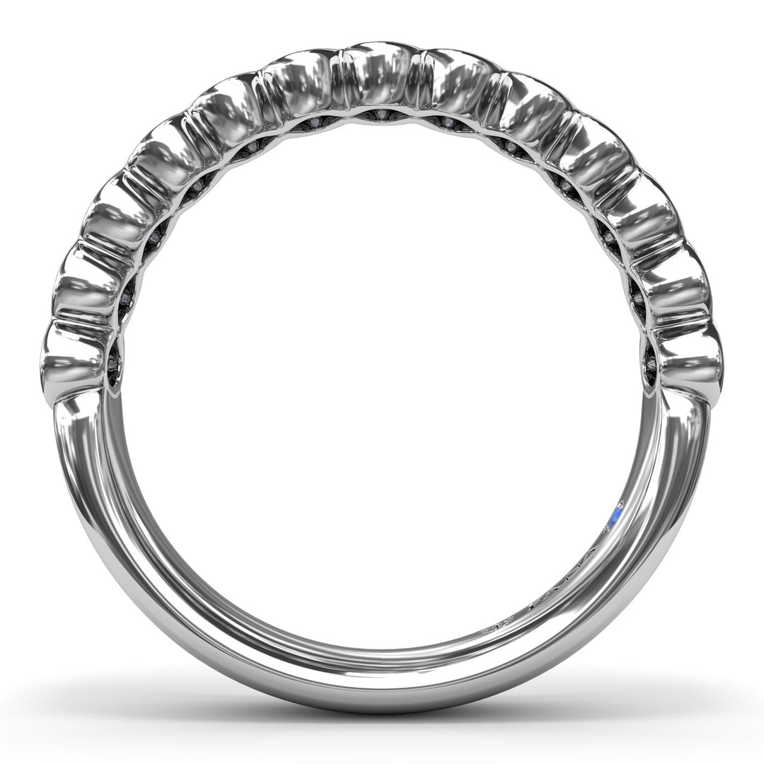 Bezel-Set Diamond Wedding Band