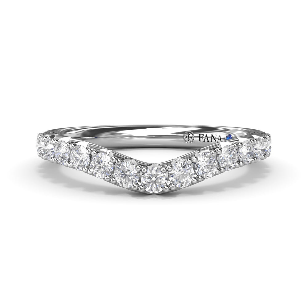 Contoured Diamond Band