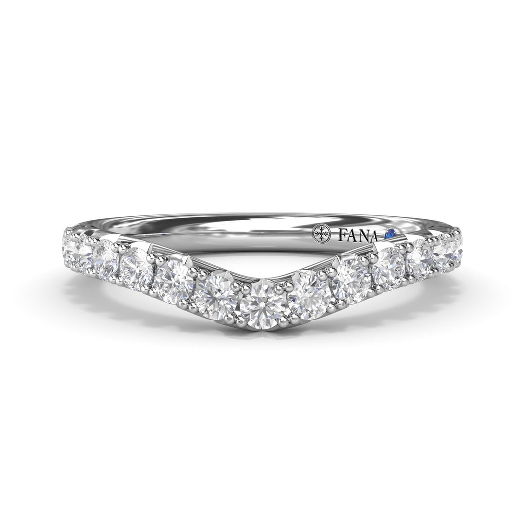 Contoured Diamond Band