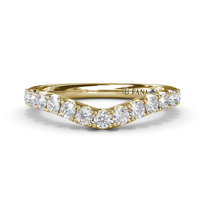 Contoured Diamond Band