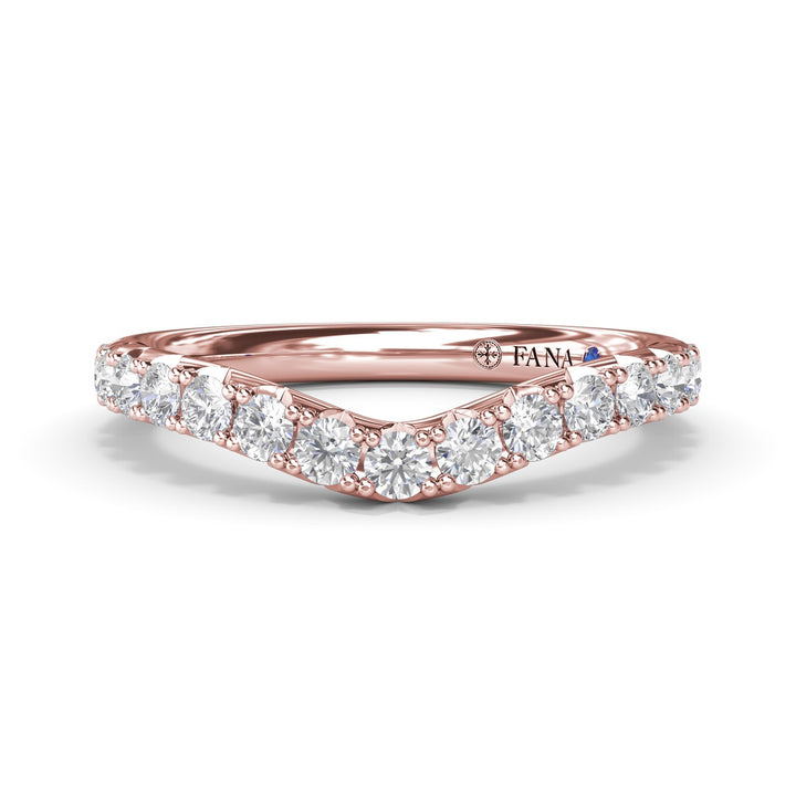 Contoured Diamond Band