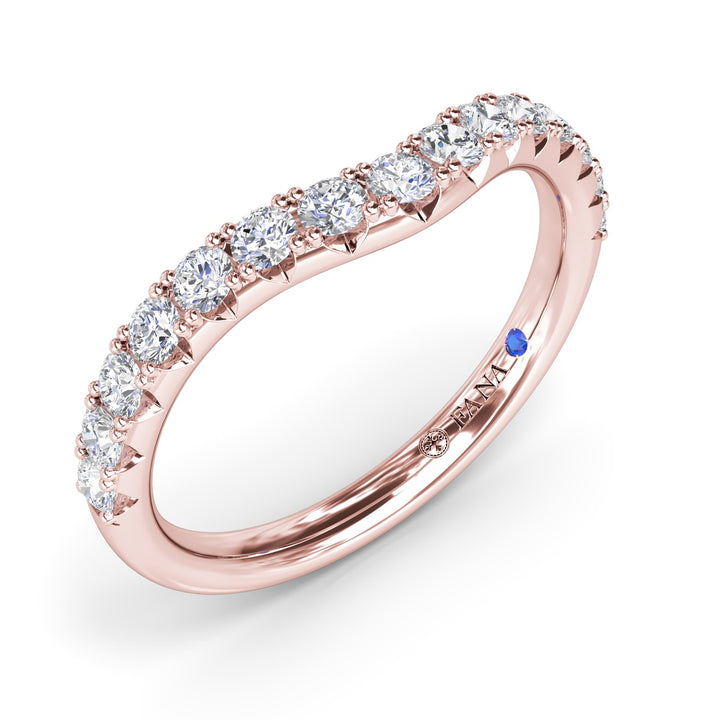 Contoured Diamond Band