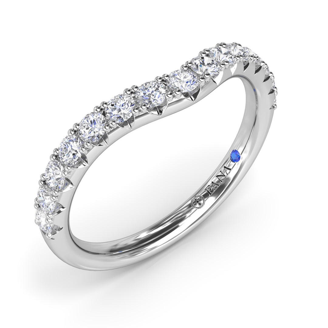Contoured Diamond Band
