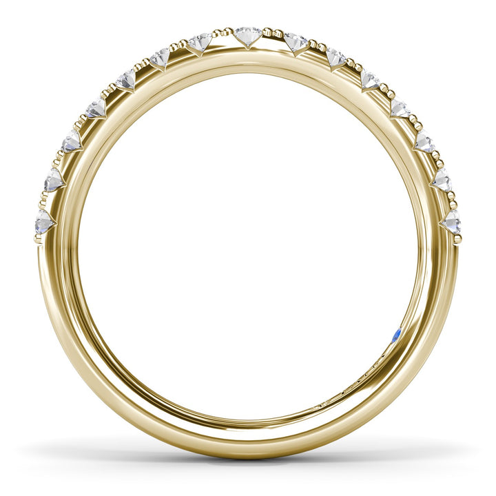 Contoured Diamond Band