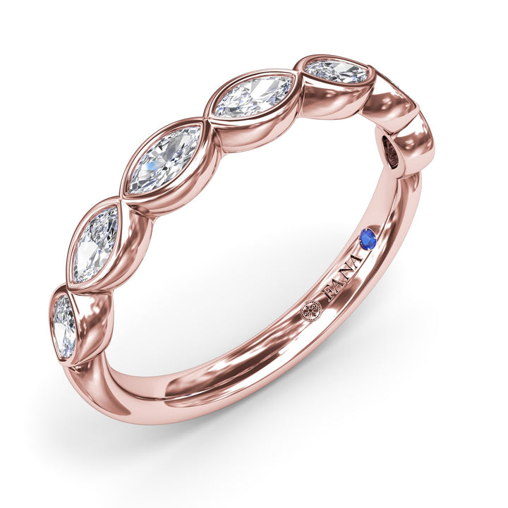 Marquise Diamond Wedding Band