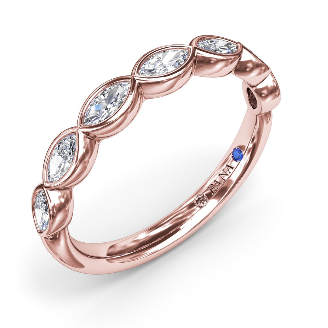 Marquise Diamond Wedding Band