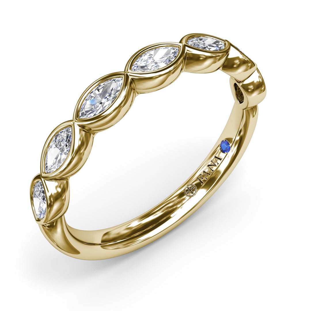Marquise Diamond Wedding Band