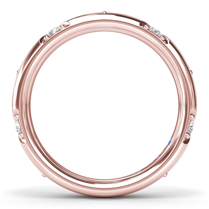 Abstract Wide Diamond Band