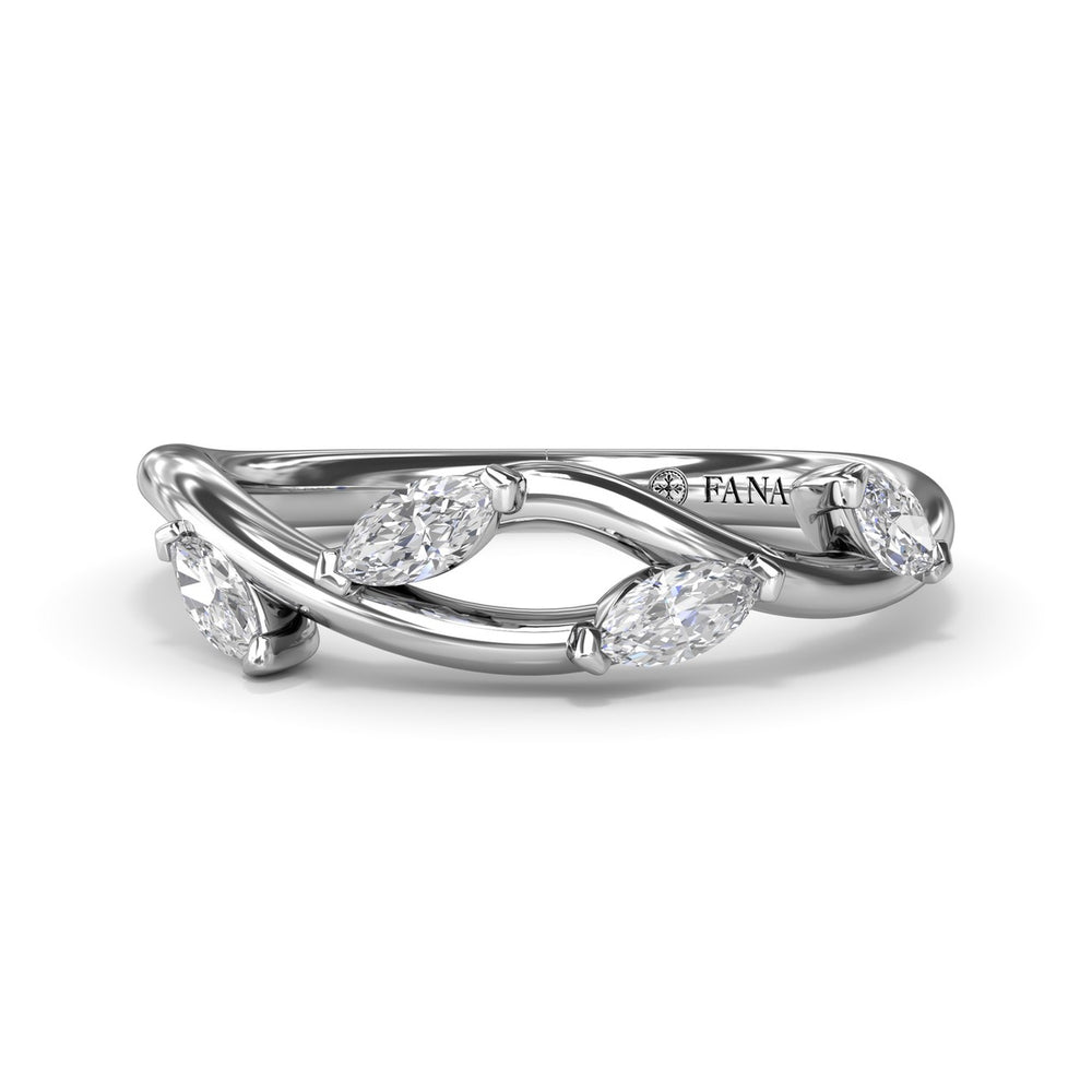 Vine-Inspired Marquise Diamond Band