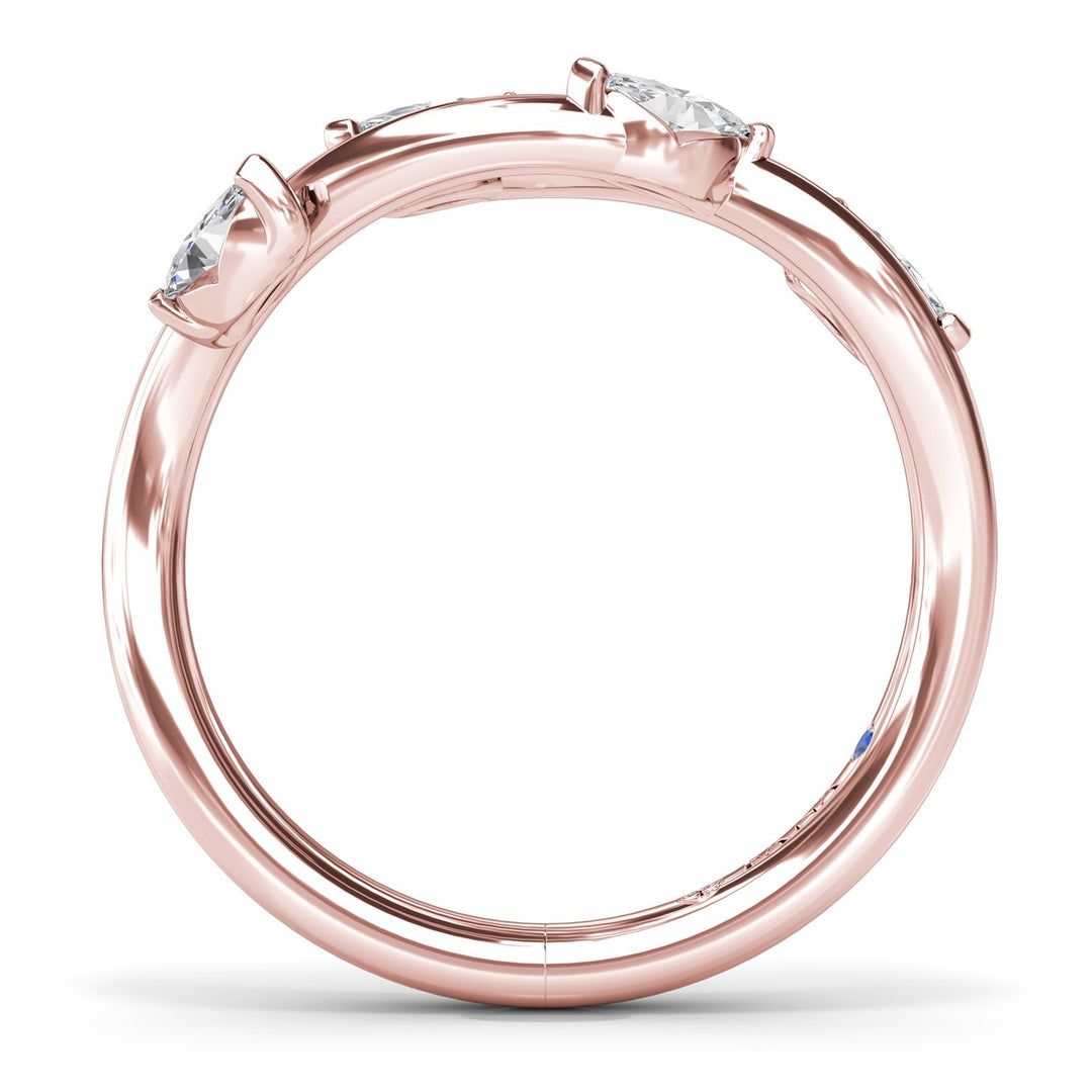 Vine-Inspired Marquise Diamond Band