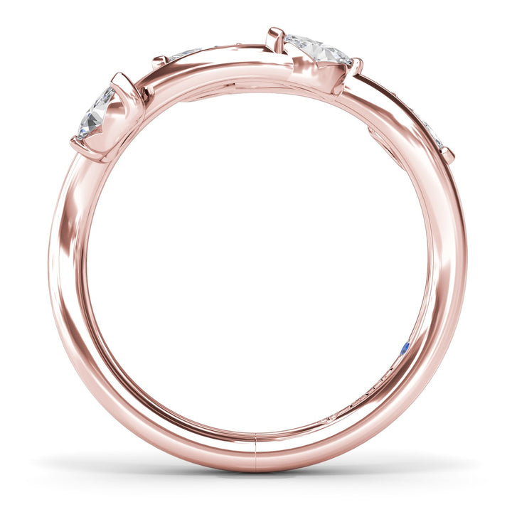 Vine-Inspired Marquise Diamond Band