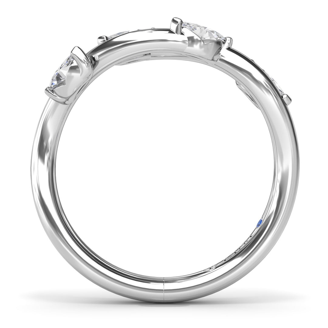 Vine-Inspired Marquise Diamond Band