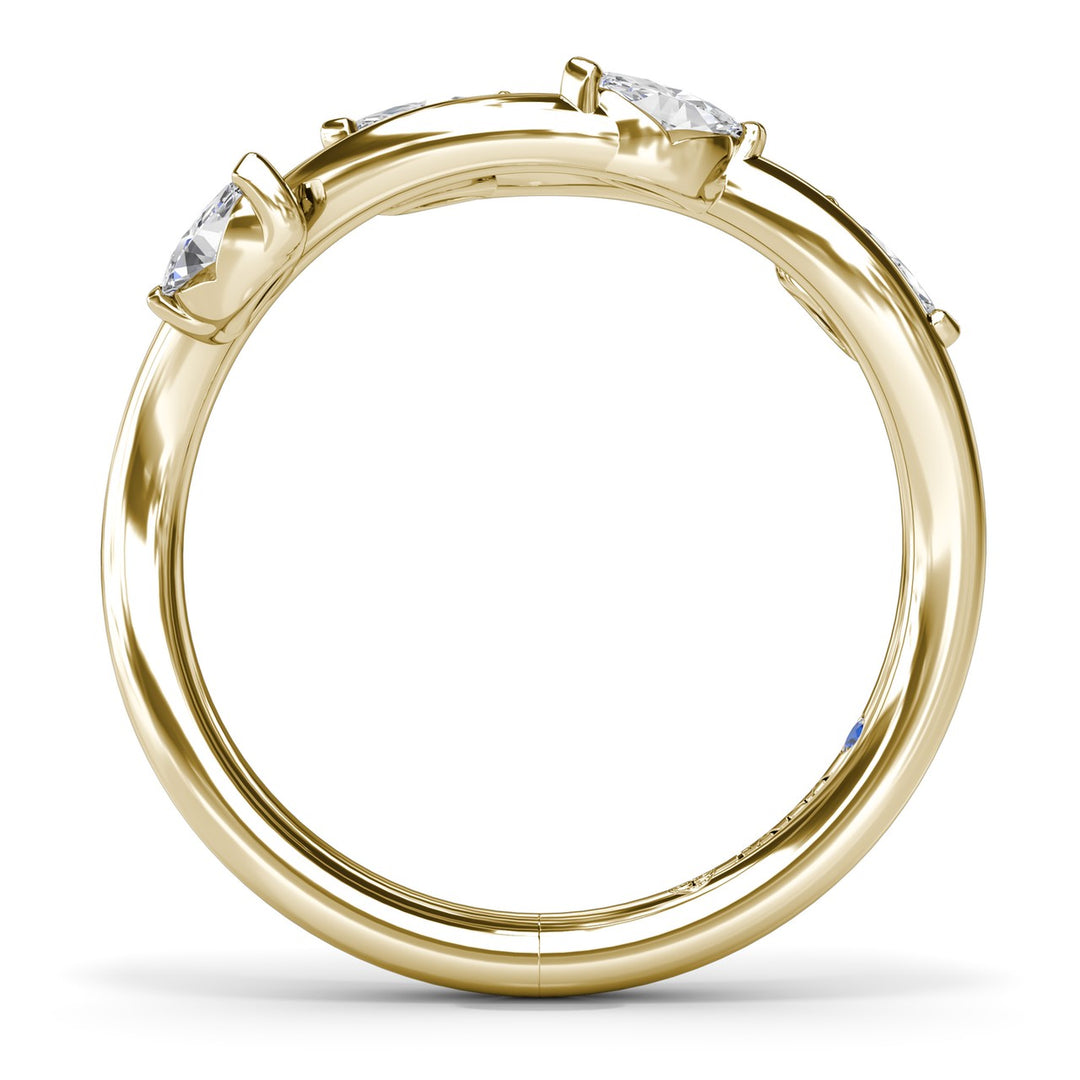 Vine-Inspired Marquise Diamond Band