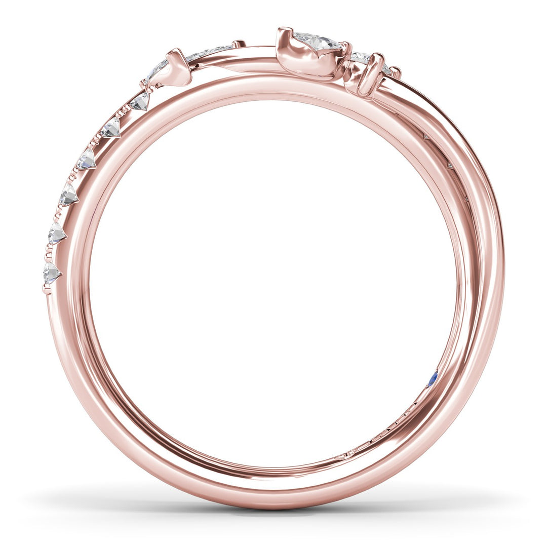 Vine-Inspired Diamond Wedding Band