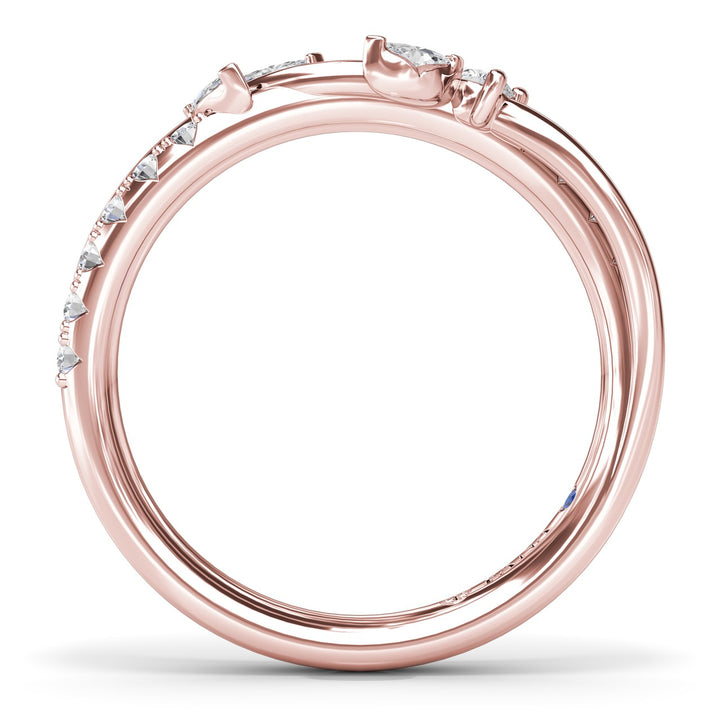 Vine-Inspired Diamond Wedding Band