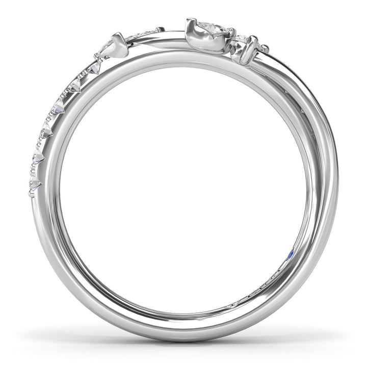 Vine-Inspired Diamond Wedding Band