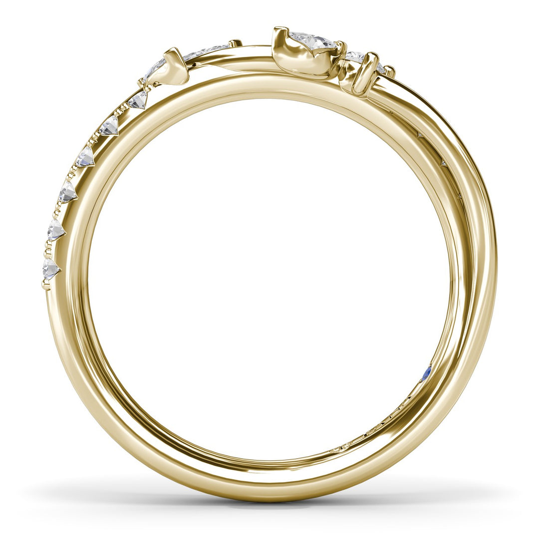 Vine-Inspired Diamond Wedding Band