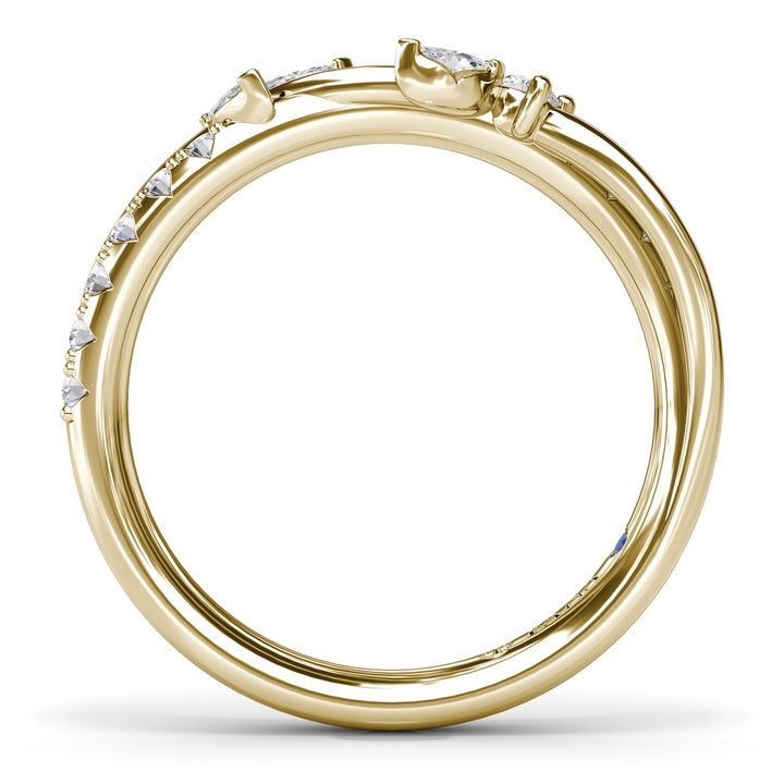 Vine-Inspired Diamond Wedding Band
