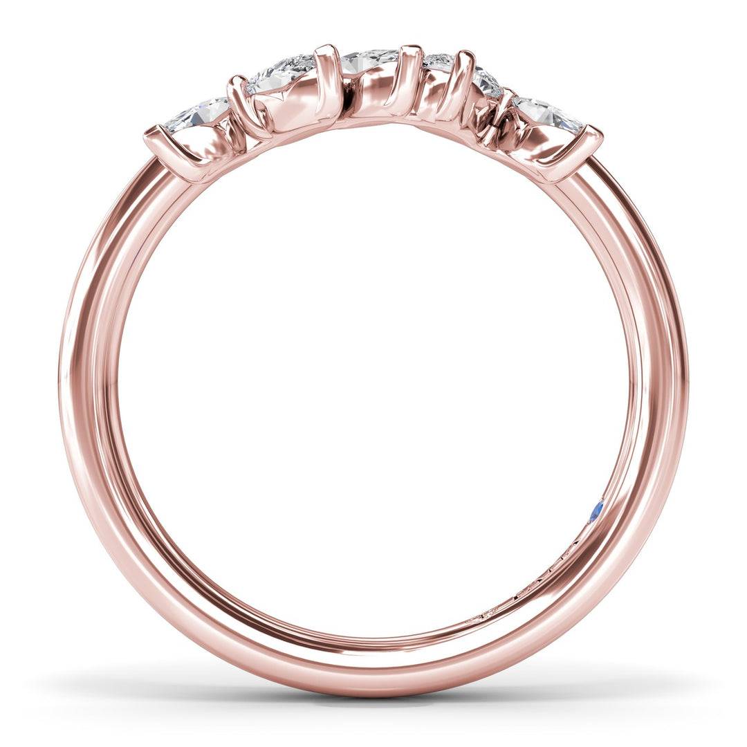 Marquise and Pear Diamond Wedding Band