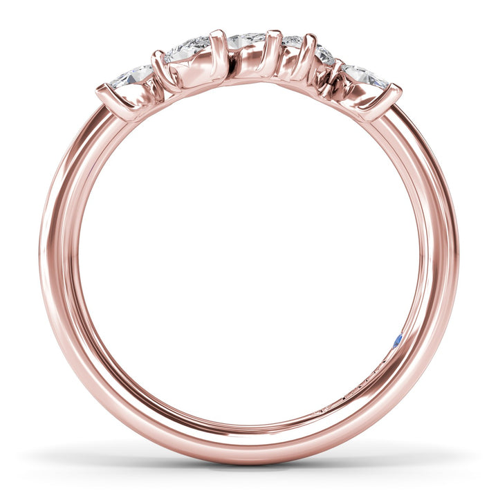 Marquise and Pear Diamond Wedding Band