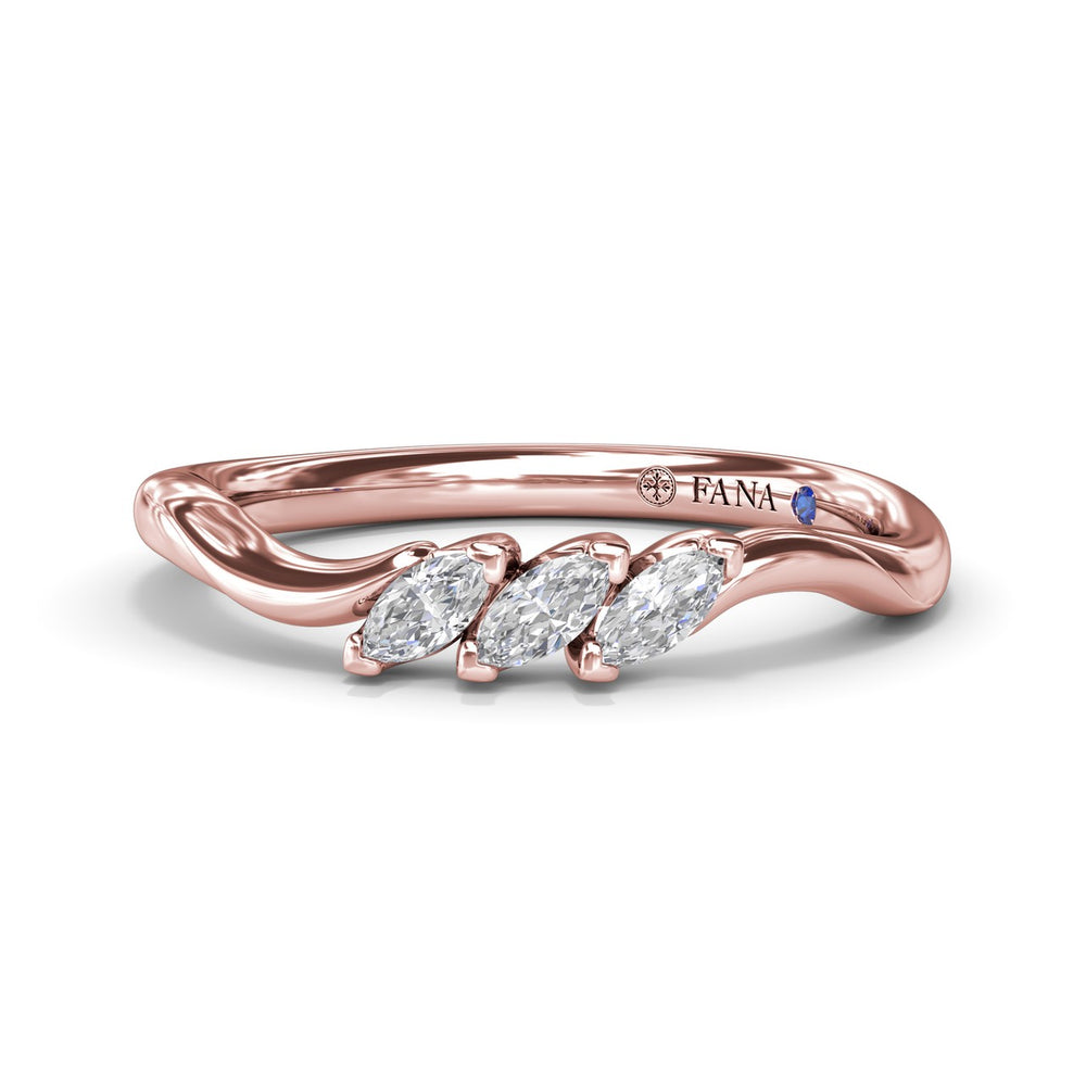 Marquise Diamond Wedding Band