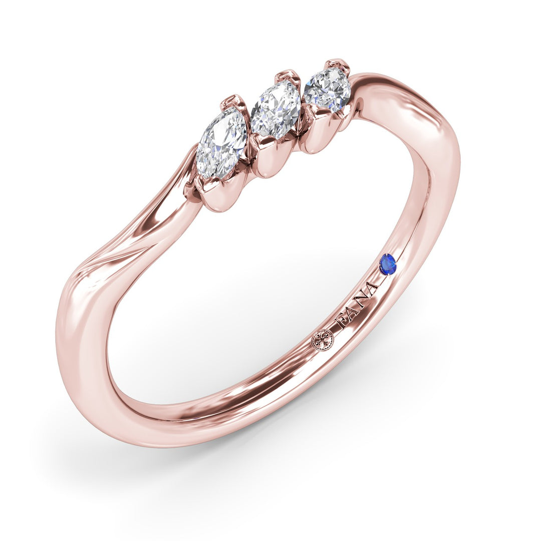 Marquise Diamond Wedding Band
