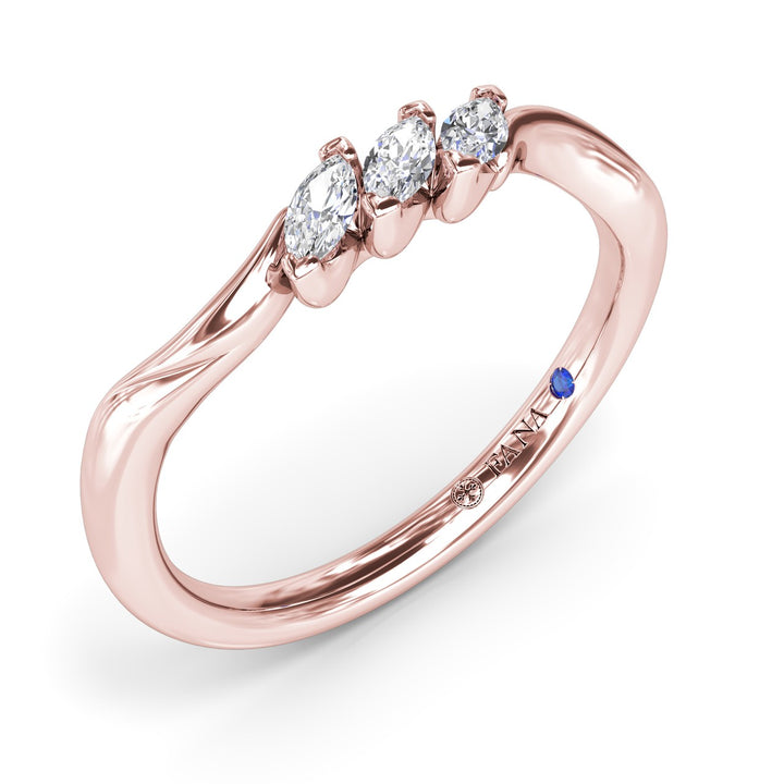 Marquise Diamond Wedding Band