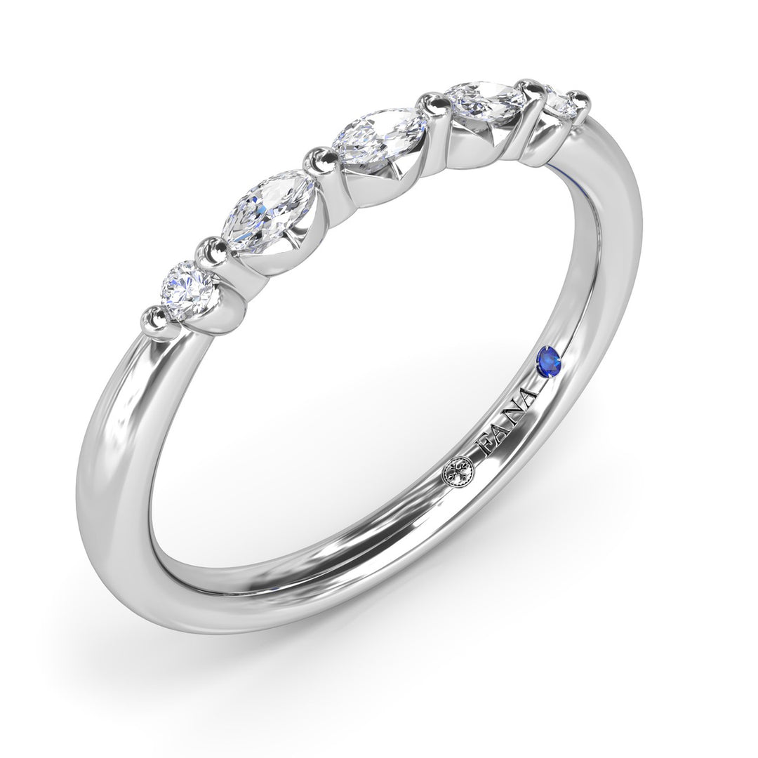 Marquise and Round Diamond Band