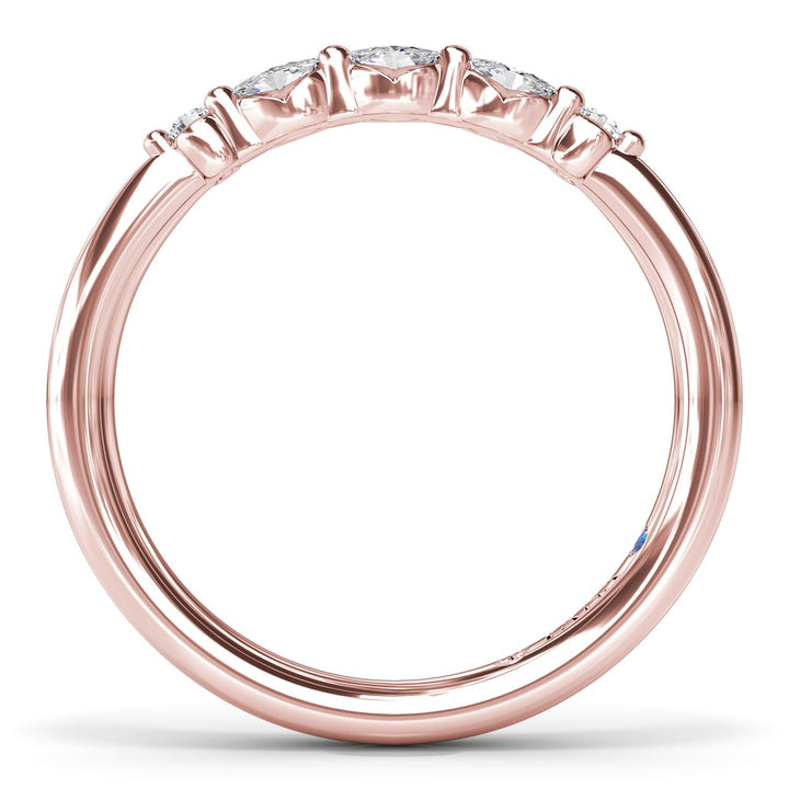 Marquise and Round Diamond Band