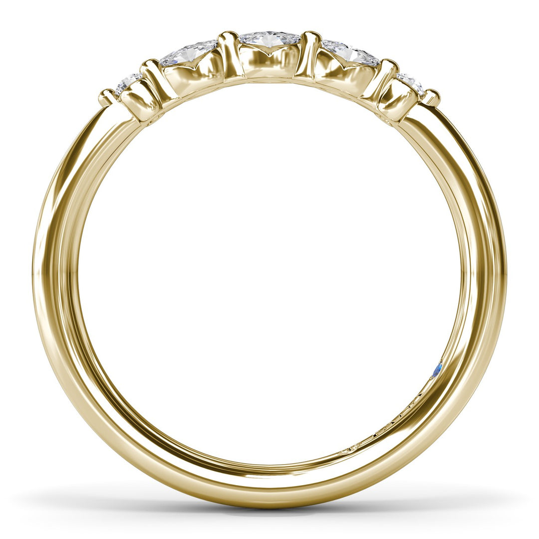 Marquise and Round Diamond Band