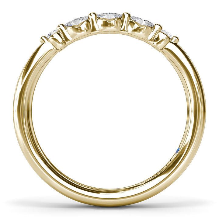 Marquise and Round Diamond Band