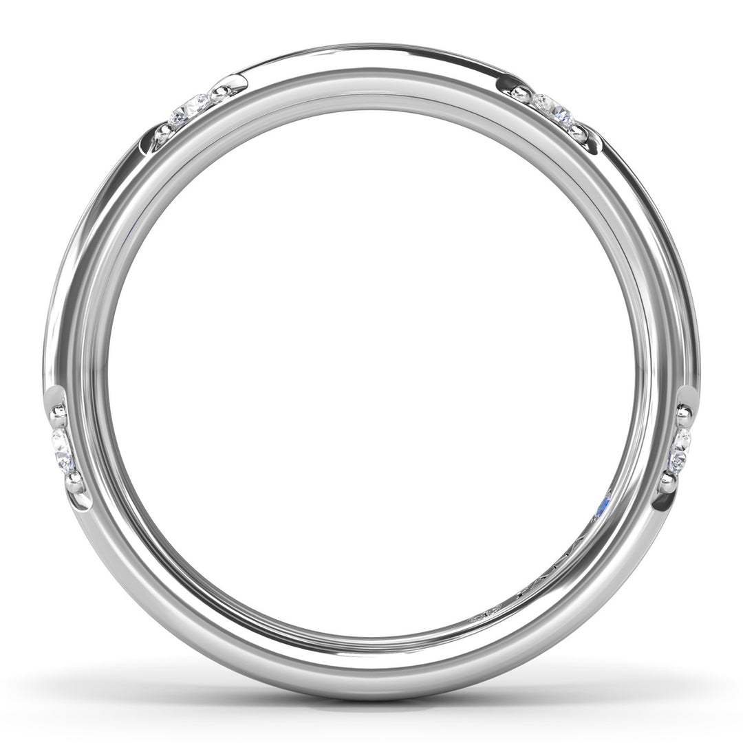 Marquise and Round Diamond Band