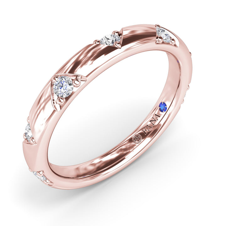 Wide Round Diamond Band