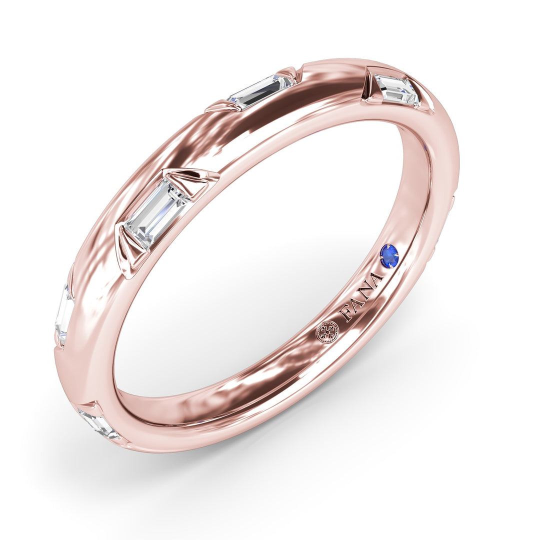 Abstract Baguette Diamond Band