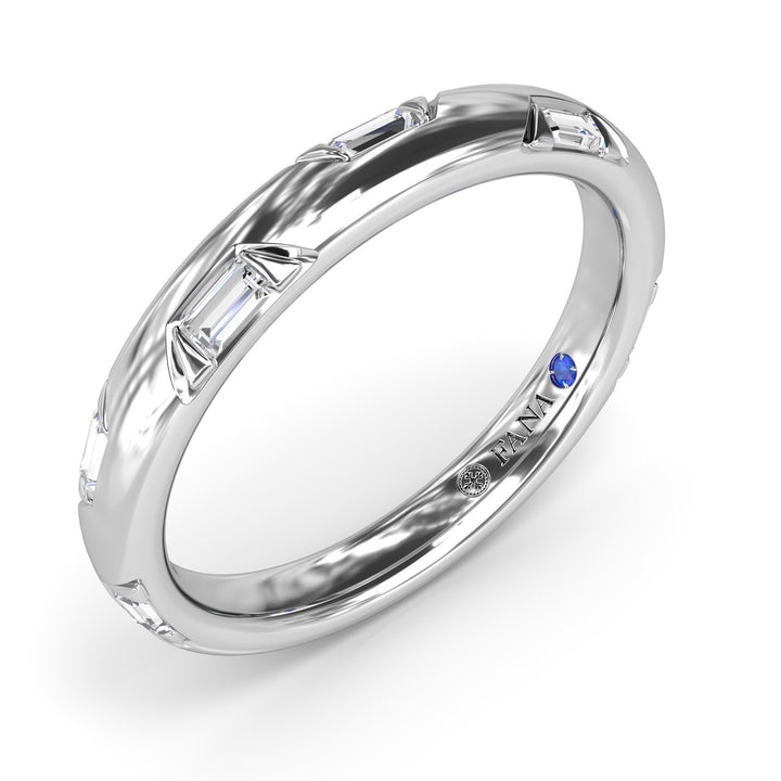 Abstract Baguette Diamond Band