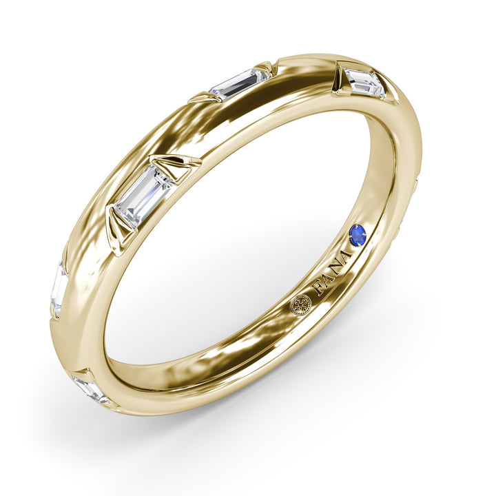 Abstract Baguette Diamond Band