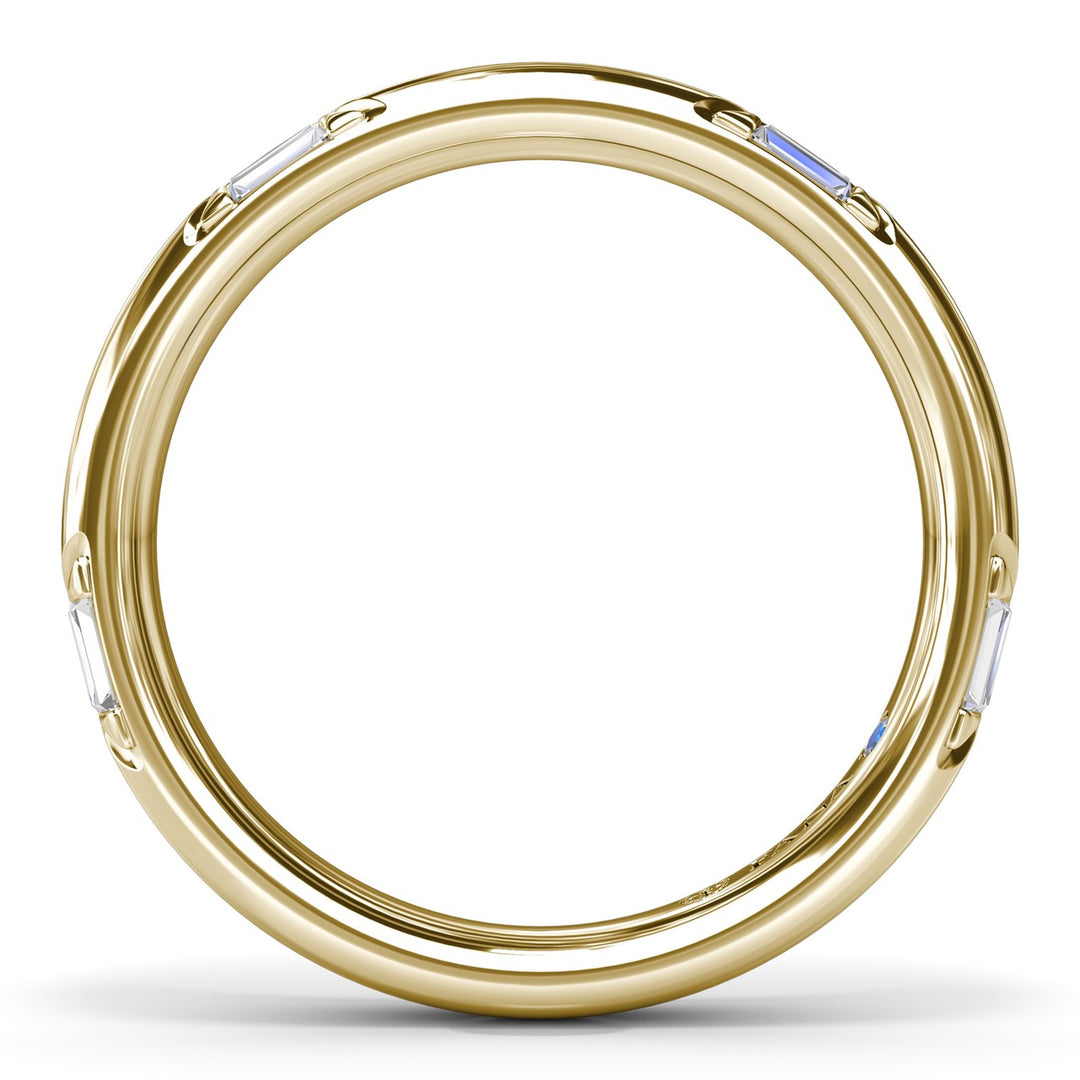 Abstract Baguette Diamond Band