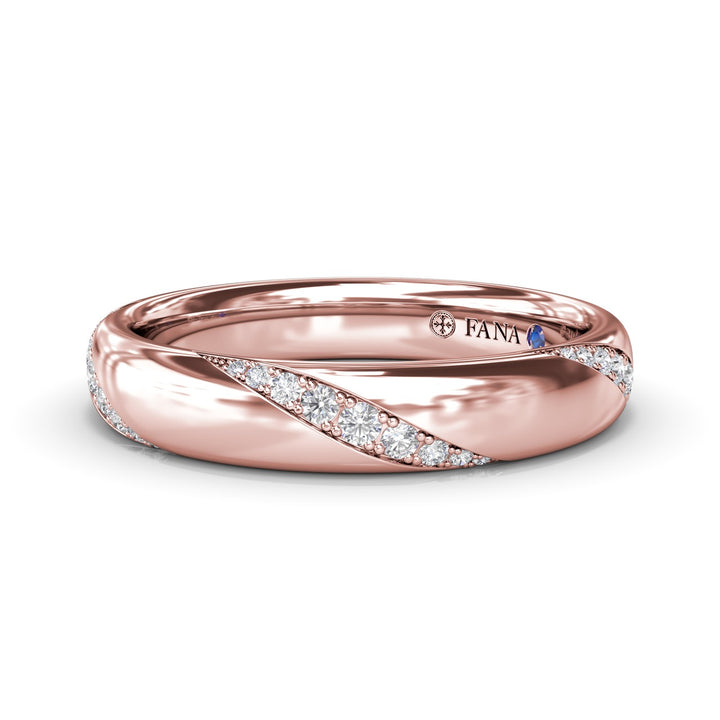 Pav? Twist Diamond Band