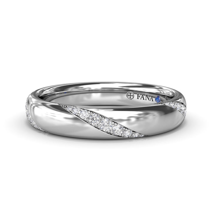 Pav? Twist Diamond Band