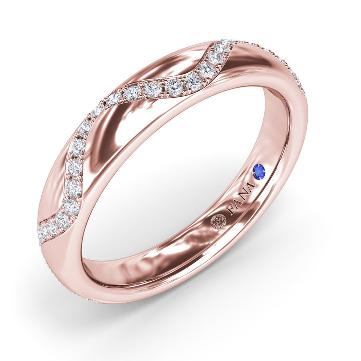 Modern PavÃ© Diamond Band