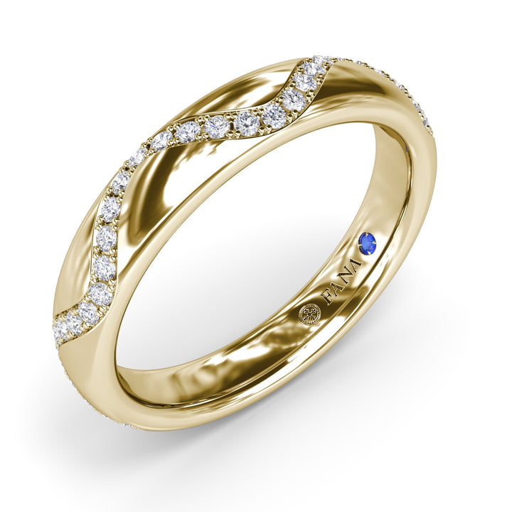 Modern PavÃ© Diamond Band
