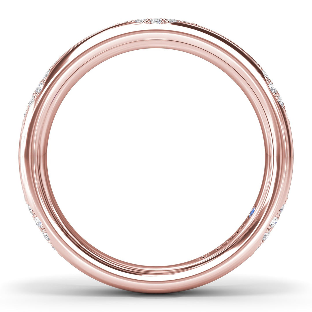 Modern PavÃ© Diamond Band