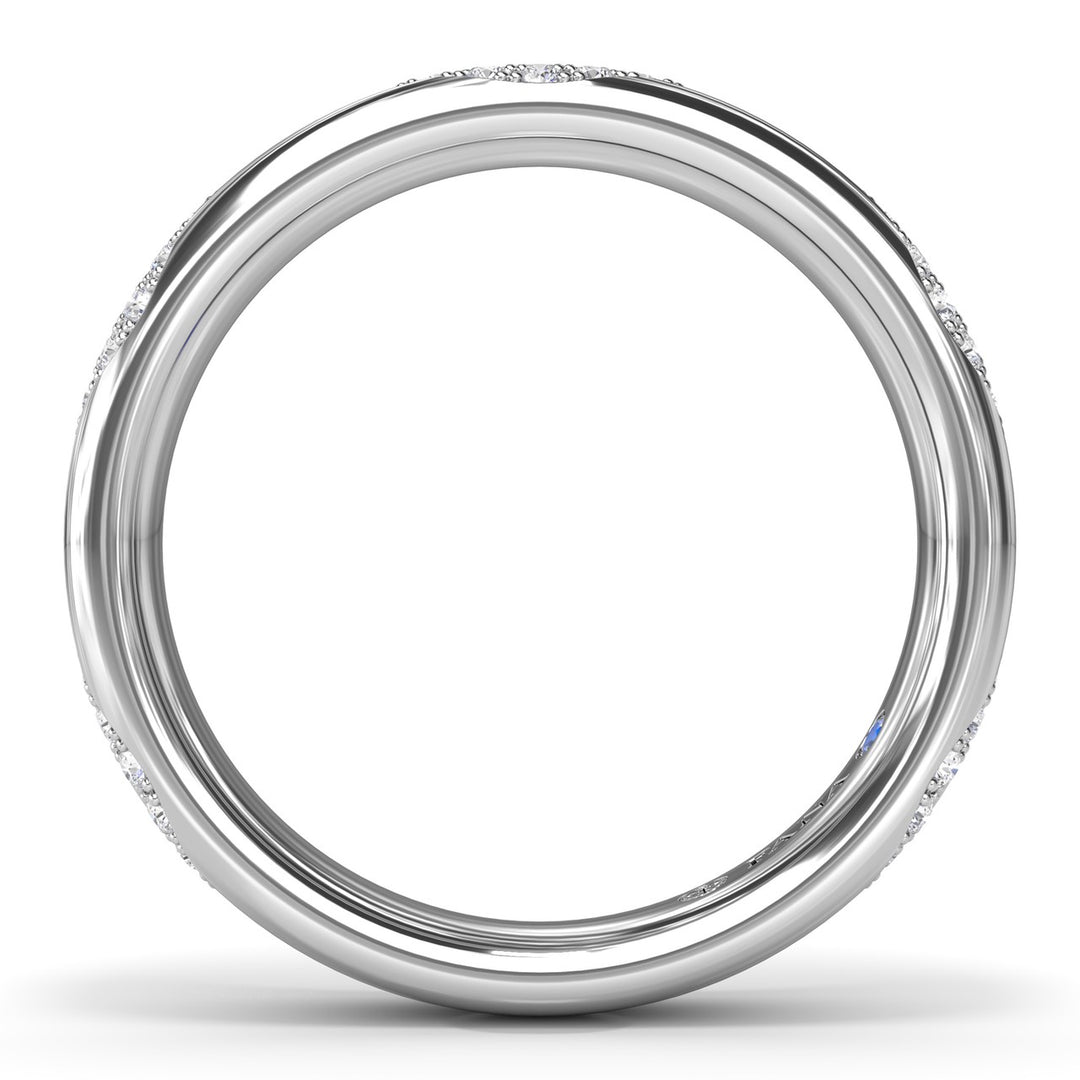 Modern PavÃ© Diamond Band