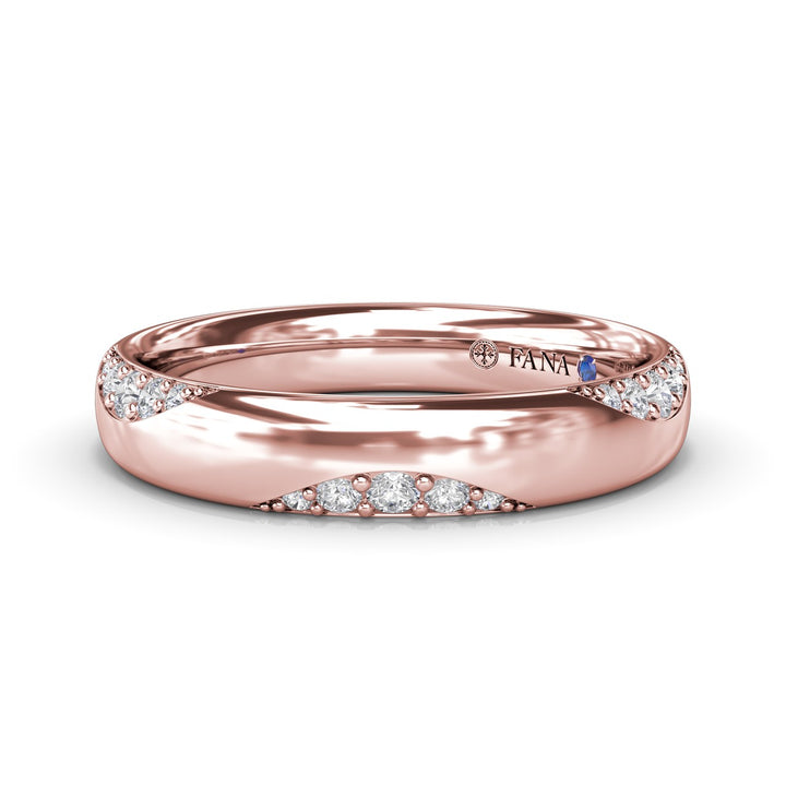 Modern Wide Diamond Band
