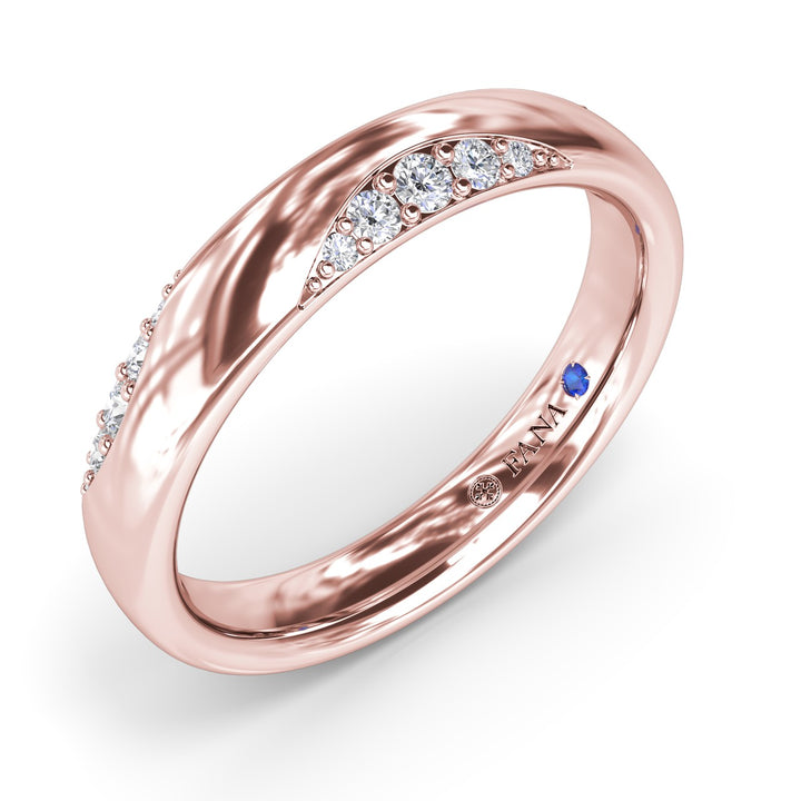 Modern Wide Diamond Band